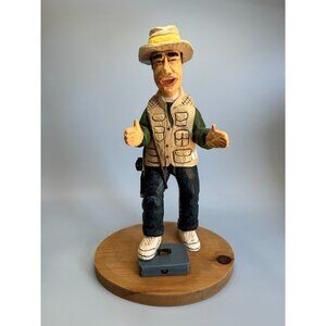 Dave Constantine Fisherman Figure Telling Tales 1993 Signed The Hadley Co